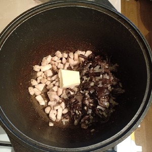 Рожки с грибами и курицей Рожки с грибами и курицей