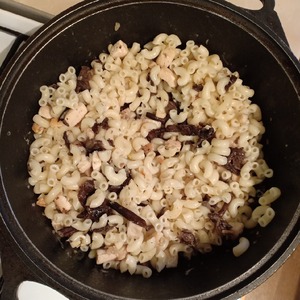 Рожки с грибами и курицей Рожки с грибами и курицей