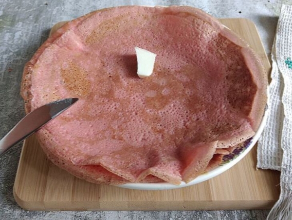 Розовые блины #пушкинкулинар Розовые блины #пушкинкулинар