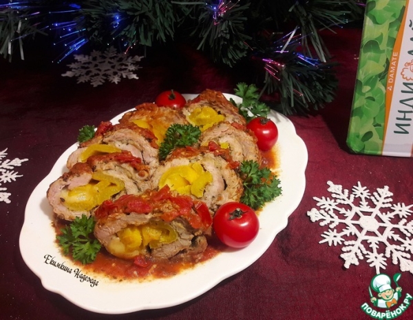 Рулет из индейки к Новогоднему столу Рулет из индейки к Новогоднему столу