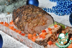 Рулет из индейки с беконом Рулет из индейки с беконом