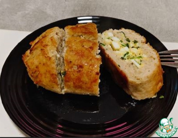 Рулет из куриного фарша⁠