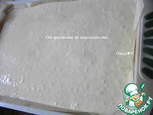 Рулет на сгущёнке с миндалём