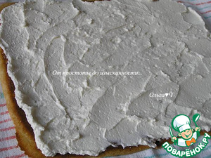 Рулет на сгущёнке с миндалём