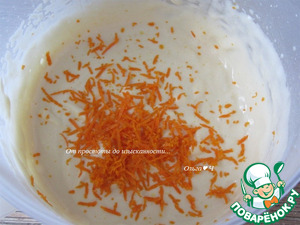 Рулет с творожным сыром и апельсином