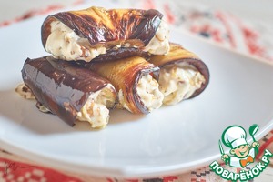 Рулетики из баклажанов на раз-два-три Рулетики из баклажанов на раз-два-три