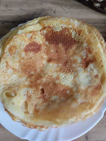 Русские блины с облепиховым соусом#пушкинкулинар Русские блины с облепиховым соусом#пушкинкулинар