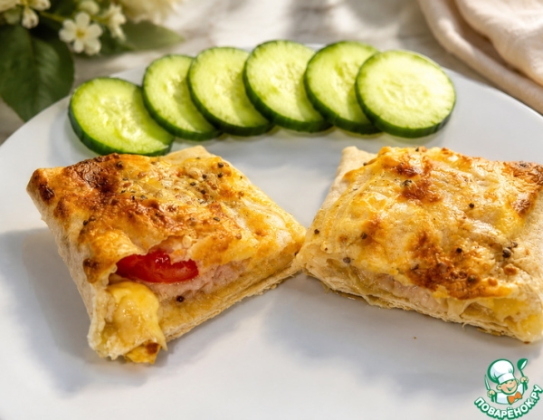 Рыба с сыром в лаваше