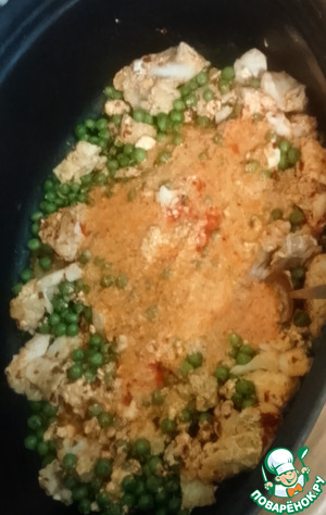 Рыба, запечённая с харисой и ньокки