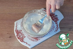 Рыба, жаренная в белковом кляре