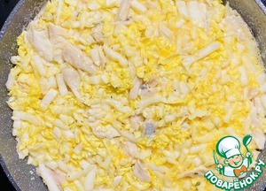 Рыбная запеканка с пекинской капустой