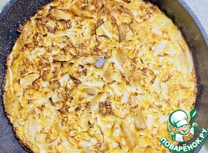 Рыбная запеканка с пекинской капустой