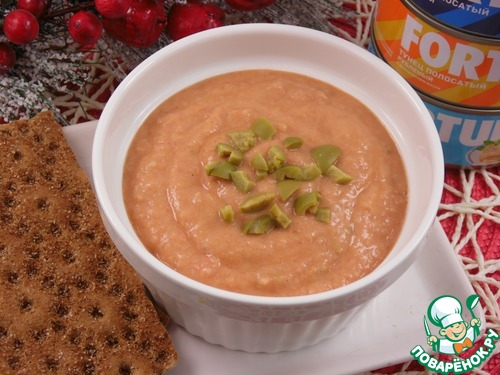 Рыбно-фасолевый паштет с оливками