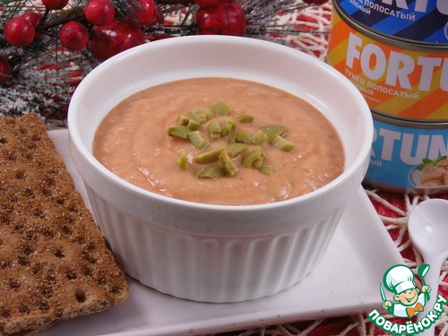 Рыбно-фасолевый паштет с оливками