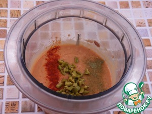 Рыбно-фасолевый паштет с оливками