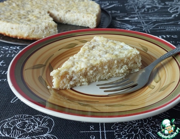 Рыбно-творожная запеканка с пшёнными хлопьями