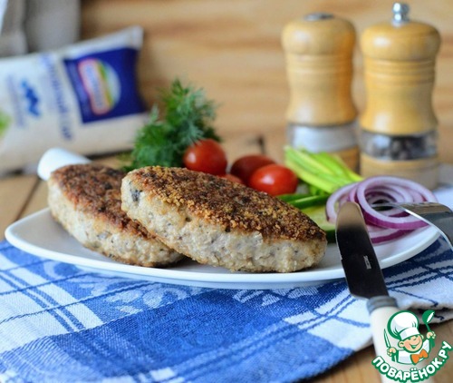 Рыбные котлеты с пикантной начинкой Рыбные котлеты с пикантной начинкой