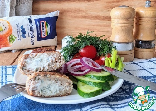 Рыбные котлеты с пикантной начинкой Рыбные котлеты с пикантной начинкой