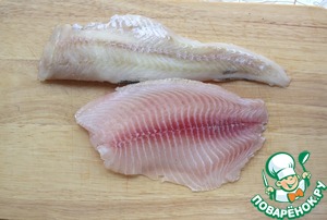 Рыбные котлеты с рисовой полентой