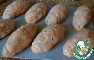 Рыбные котлеты с творожно-сливочной начинкой