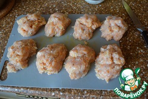 Рыбные котлеты с творожно-сливочной начинкой
