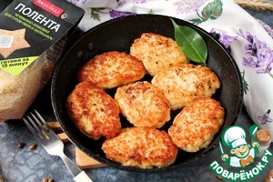 Рыбные оладушки с полентой Рыбные оладушки с полентой