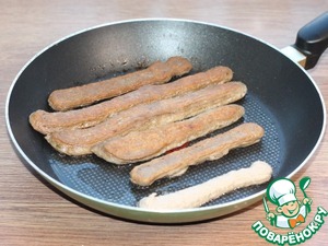 Рыбные полоски с лимонно-медовым соусом