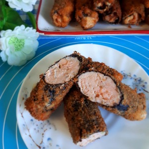 Рыбные трубочки в листах нори Рыбные трубочки в листах нори