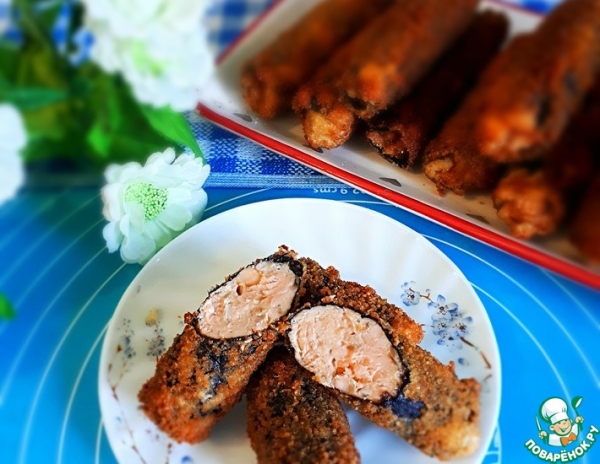 Рыбные трубочки в листах нори Рыбные трубочки в листах нори