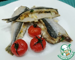Салака или сардина фаршированная брынзой Салака или сардина фаршированная брынзой