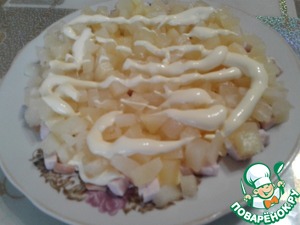 Салат "Ананасы под шубой"