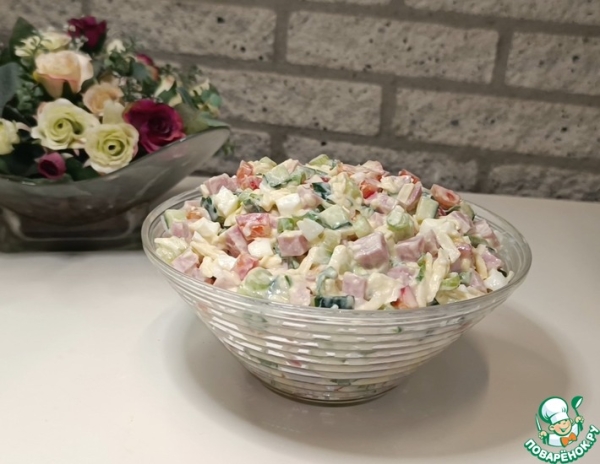 Салат "Берлинский" с ветчиной
