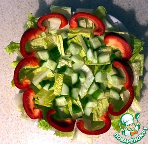 Салат "Экзотический цветок" Салат "Экзотический цветок"