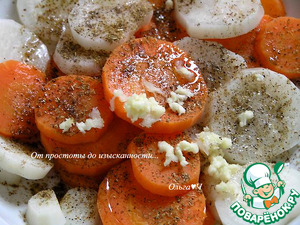 Салат-гарнир из дайкона и моркови Салат-гарнир из дайкона и моркови