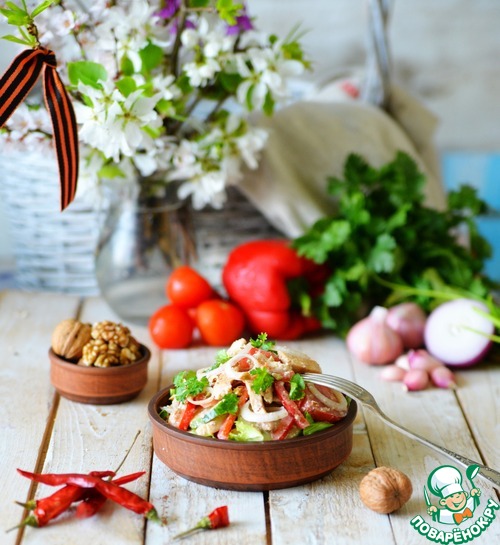 Салат "Глехурад" с индейкой Салат "Глехурад" с индейкой