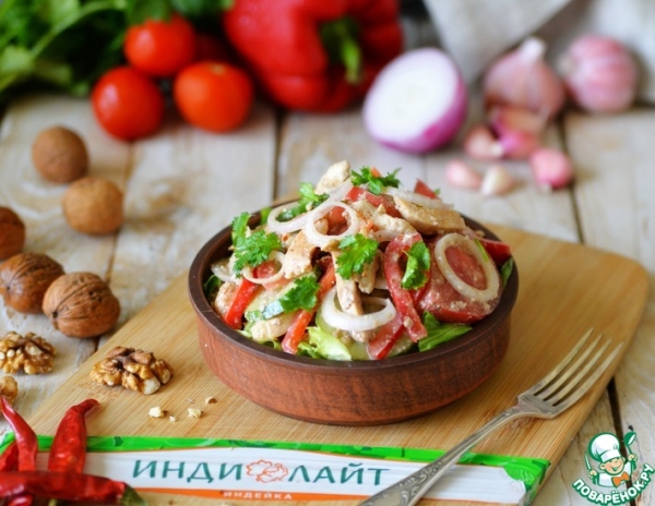 Салат "Глехурад" с индейкой Салат "Глехурад" с индейкой