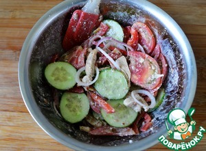 Салат "Глехурад" с индейкой Салат "Глехурад" с индейкой