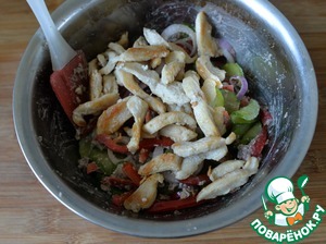 Салат "Глехурад" с индейкой Салат "Глехурад" с индейкой