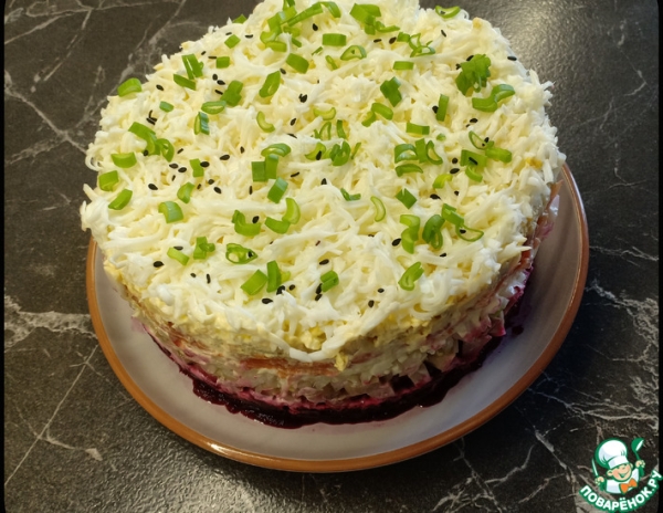 Салат &laquo;Грузди под сугробом&raquo;