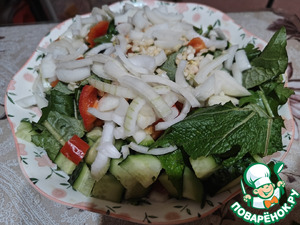 Салат из дикоросов «Зелёное барбекю»