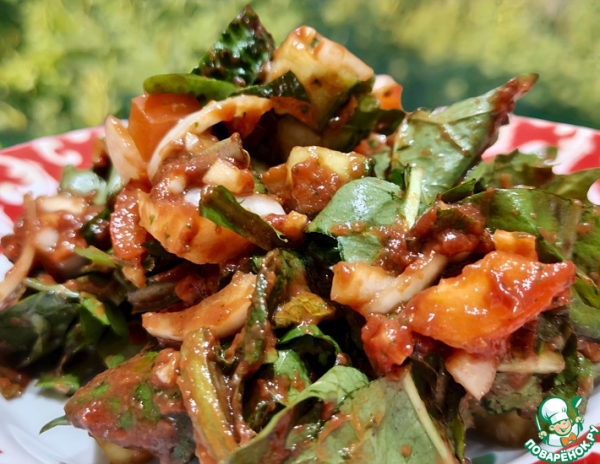 Салат из дикоросов «Зелёное барбекю»