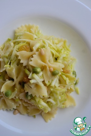 Салат из кабачков и "бабочек" Салат из кабачков и "бабочек"