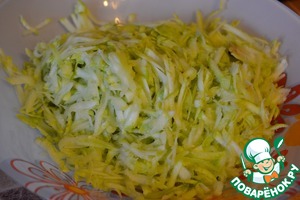 Салат из кабачков и "бабочек" Салат из кабачков и "бабочек"