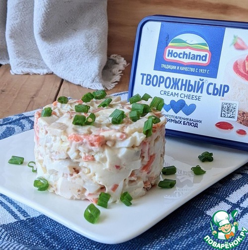 Салат из кальмаров с пикантной заправкой Салат из кальмаров с пикантной заправкой