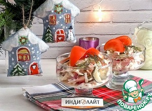 Салат из колбасы и редьки