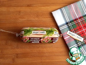 Салат из колбасы и редьки