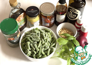 Салат из маринованной стручковой фасоли