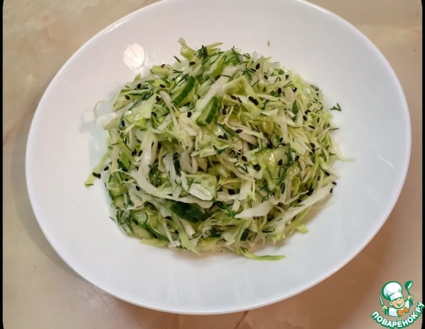 Салат из молодой капусты с уксусом Салат из молодой капусты с уксусом