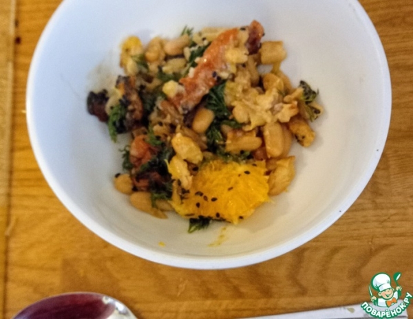 Салат из моркови, апельсина, кунжута, фасоли Салат из моркови, апельсина, кунжута, фасоли