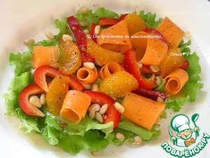 Салат из моркови с мандаринами Салат из моркови с мандаринами